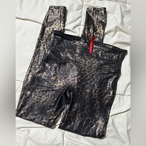 BUNDLE! 4 pairs of M Spanx! Velvet, gold leopard, leather, regular black